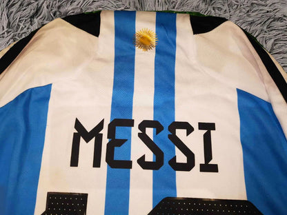 Lionel Messi Signed Argentina 21/22 Home Jersey Shirt - COA - Signature Version
