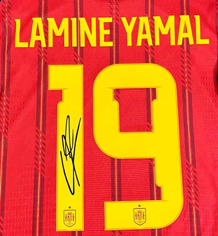 Lamine Yamal Signed Spain 2026/27 Home Jersey Shirt - COA - Signature Version