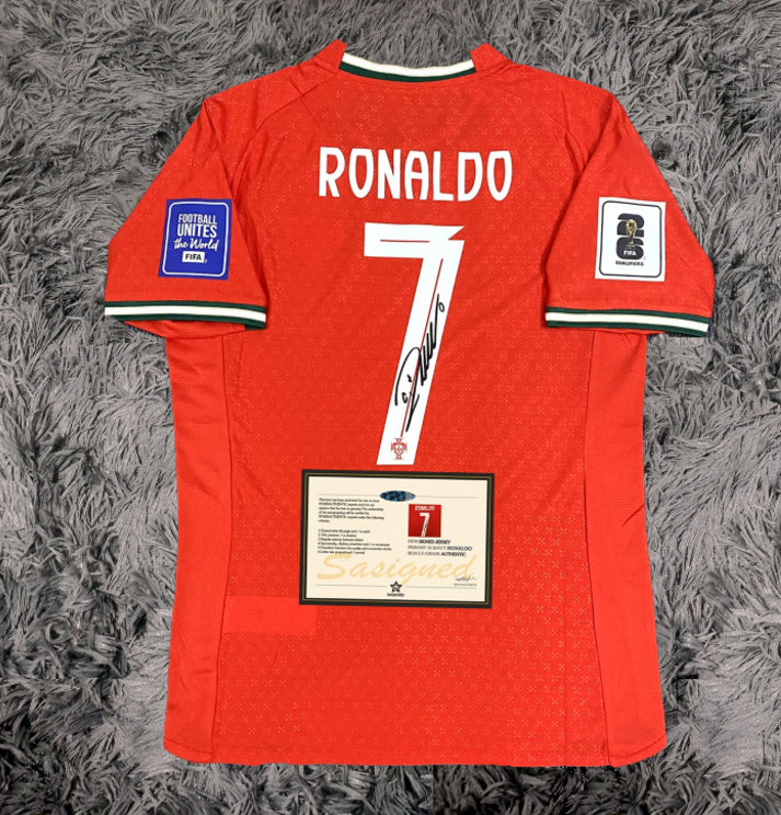 Cristiano Ronaldo Signed Portugal 25/26 Home Jersey Shirt - COA - Signature Version