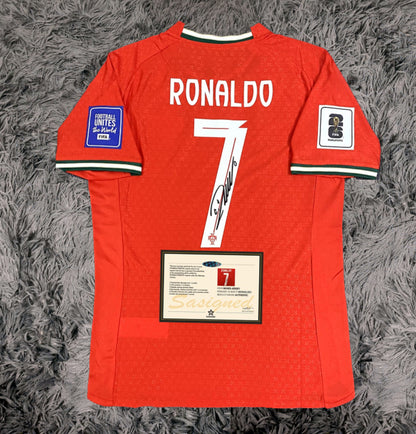Cristiano Ronaldo Signed Portugal 25/26 Home Jersey Shirt - COA - Signature Version