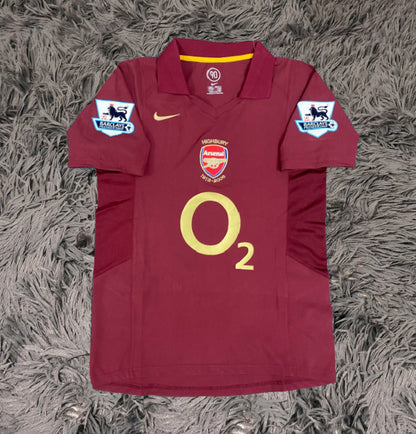 Thierry Henry Signed Arsenal 05/06 Highbury Jersey Shirt - COA - Signature Version