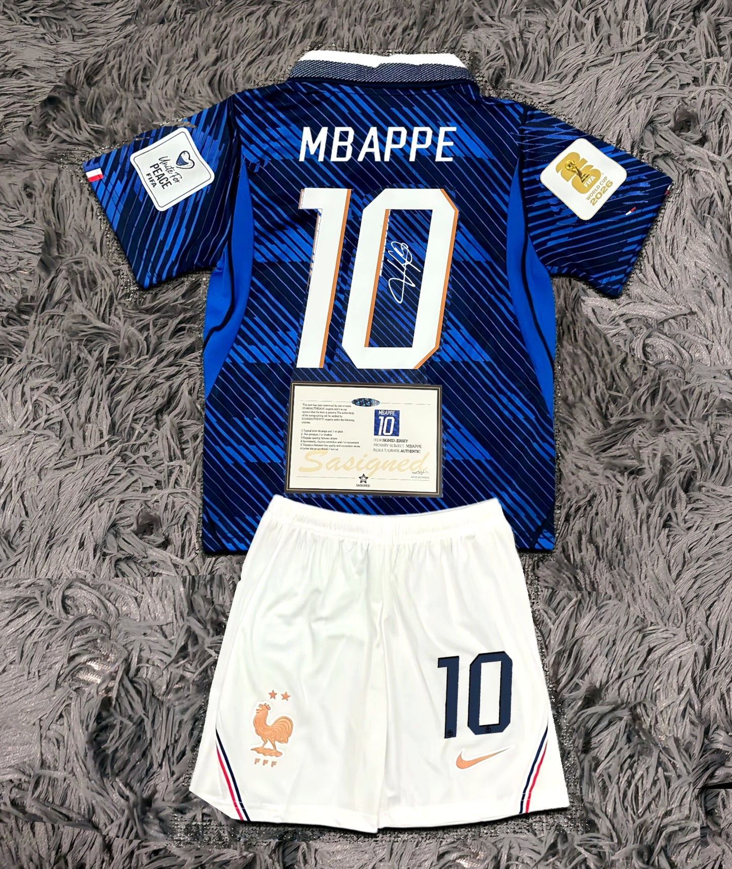 Kylian Mbappe Signed France 2026/27 Home Jersey Shirt - COA - Signature Version