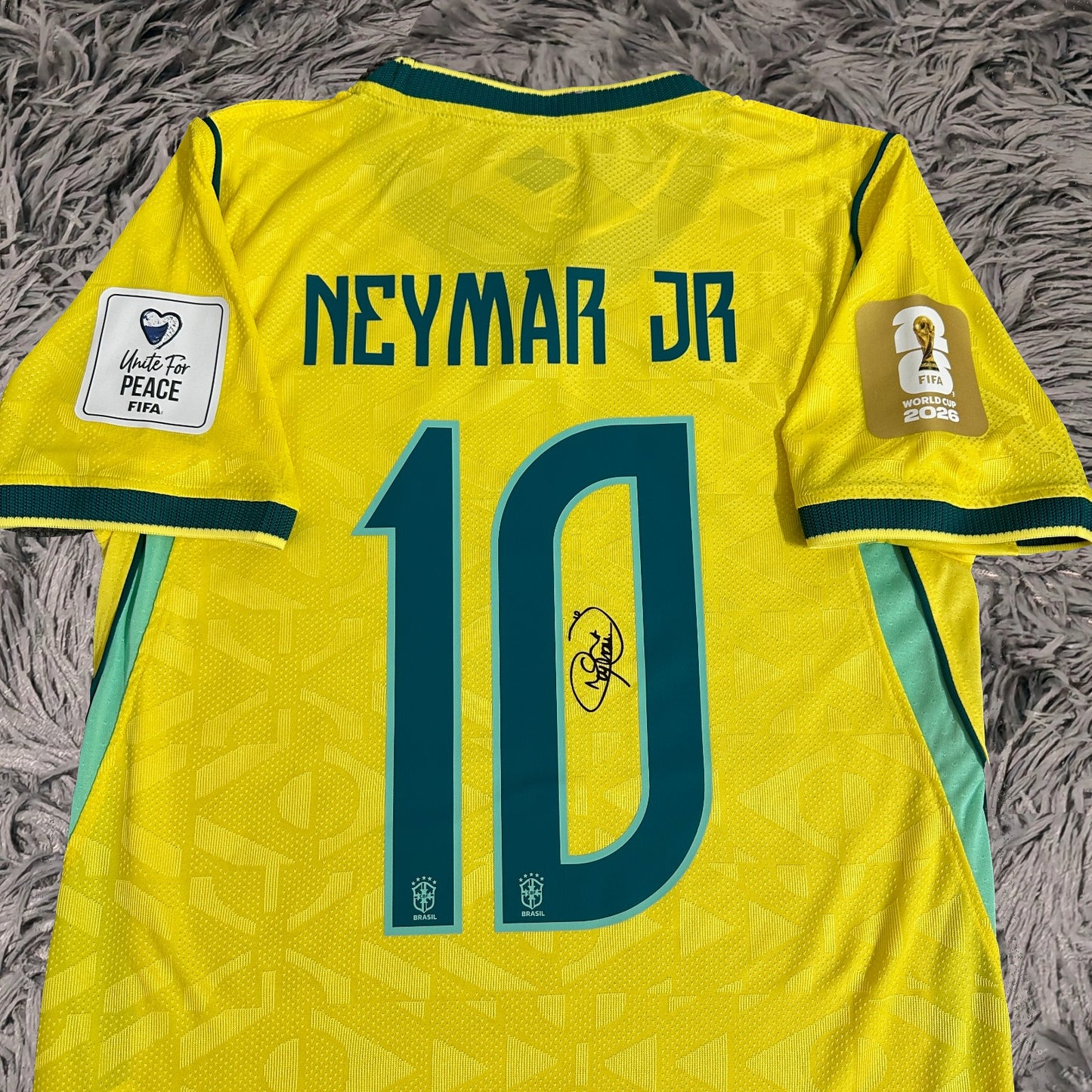 Neymar Jr Signed Brazil 2026/27 Home Jersey Shirt - COA - Signature Version