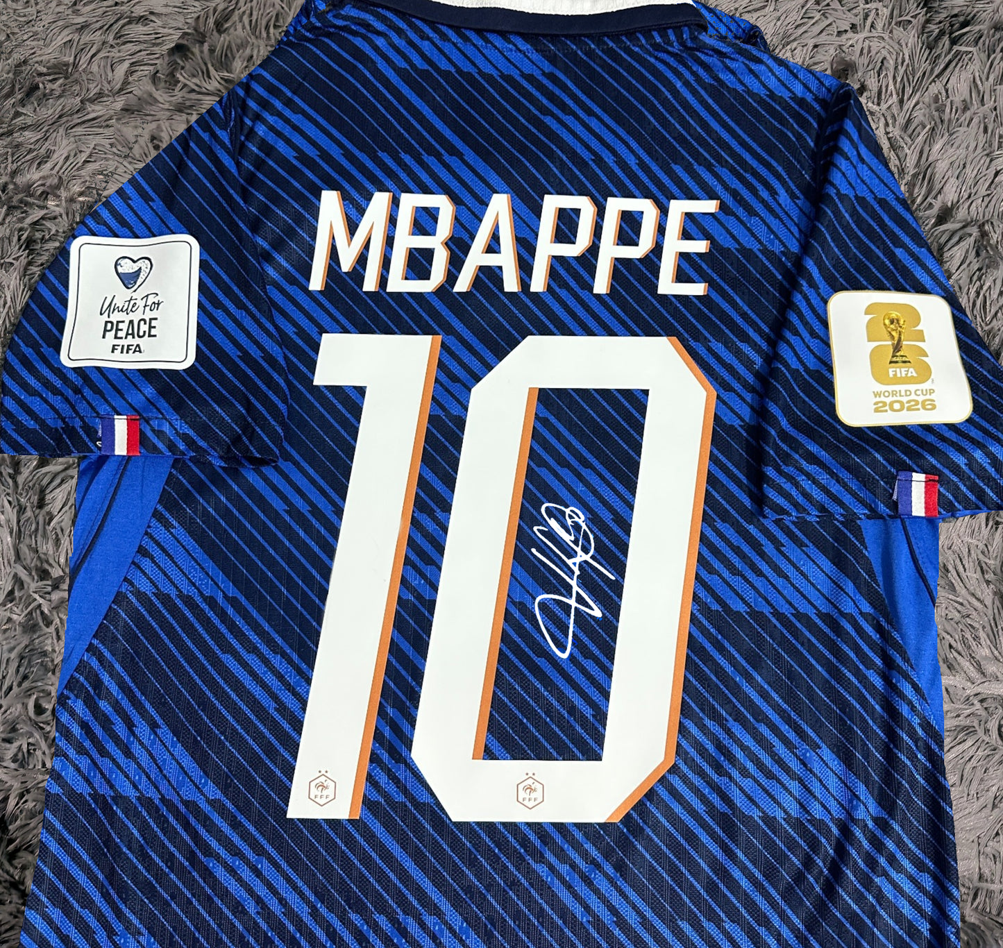Kylian Mbappe Signed France 2026/27 Home Jersey Shirt - COA - Signature Version