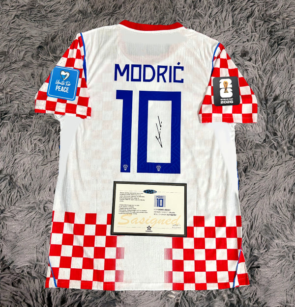 Luka Modric Signed Croatia 2026/27 Home Jersey Shirt - COA - Signature Version