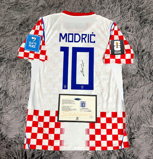 Luka Modric Signed Croatia 2026/27 Home Jersey Shirt - COA - Signature Version