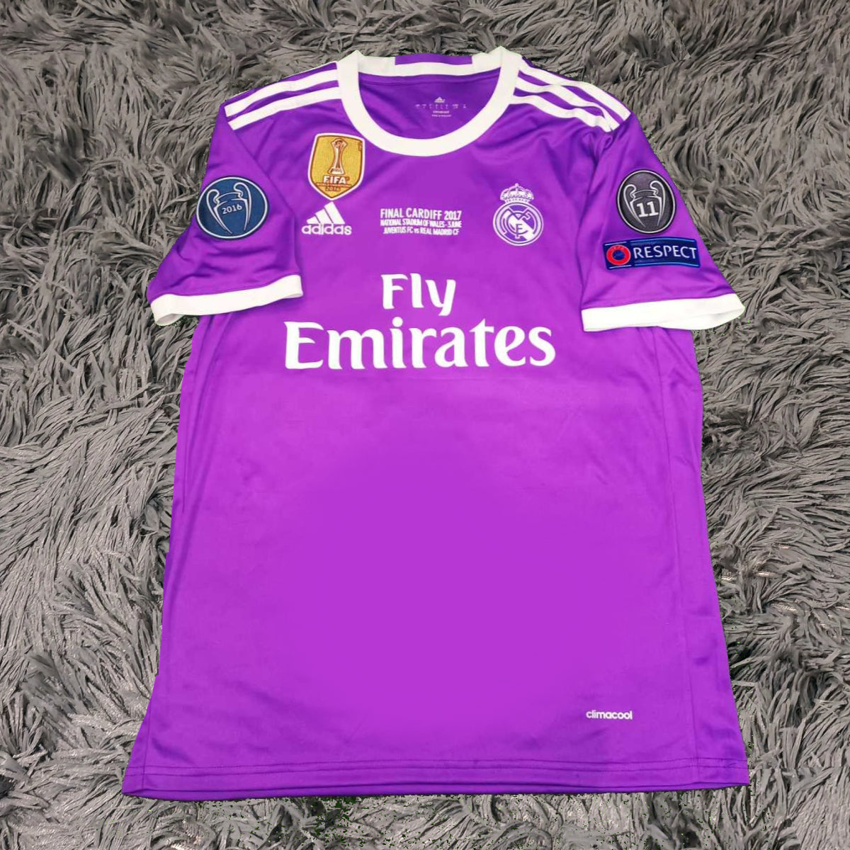 Cristiano Ronaldo Signed Real Madrid 17/18 Purple Away Jersey Shirt - COA - Signature Version
