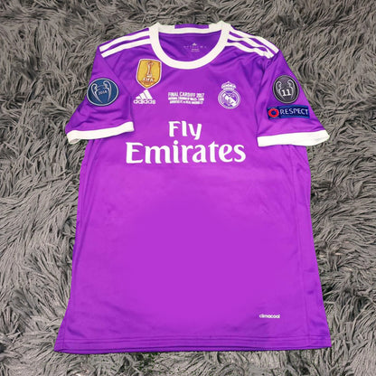 Cristiano Ronaldo Signed Real Madrid 17/18 Purple Away Jersey Shirt - COA - Signature Version