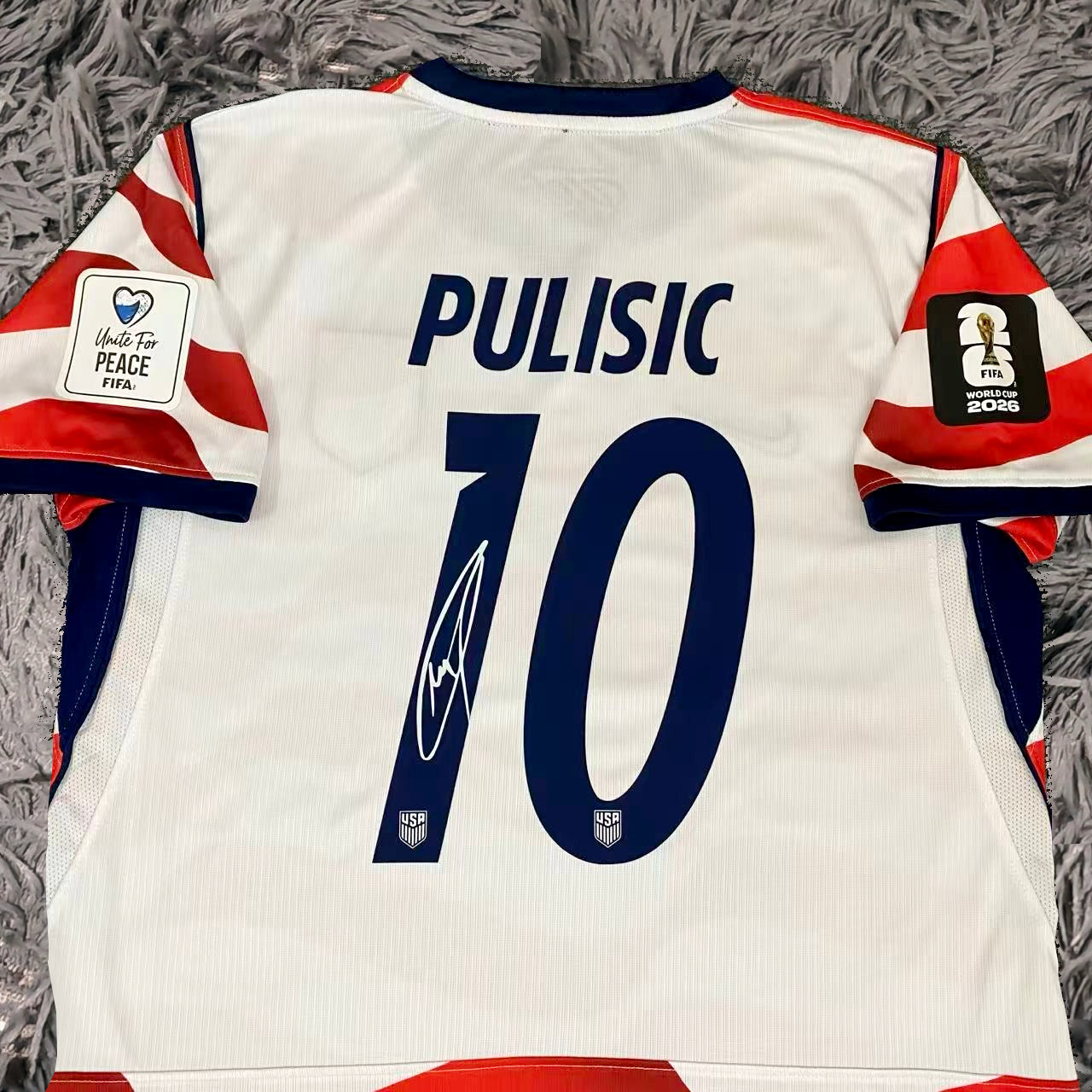 Christian Pulisic Signed USA 2026/27 Home Jersey Shirt - COA - Signature Version