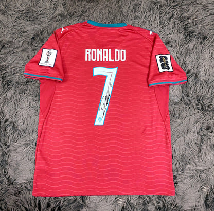 Cristiano Ronaldo Signed Portugal 2026/27 Home Jersey Shirt - COA - Signature Version