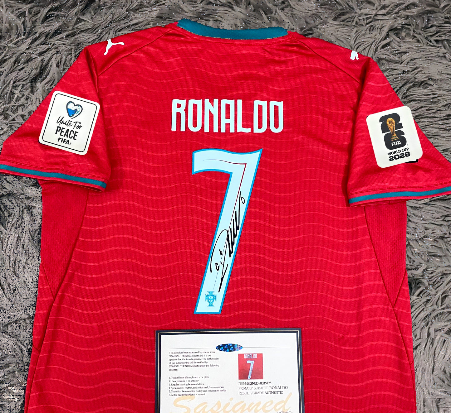 Cristiano Ronaldo Signed Portugal 2026/27 Home Jersey Shirt - COA - Signature Version