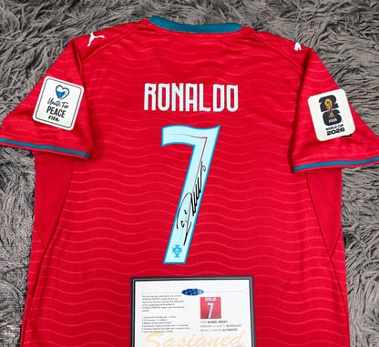 Cristiano Ronaldo Signed Portugal 2026/27 Home Jersey Shirt - COA - Signature Version