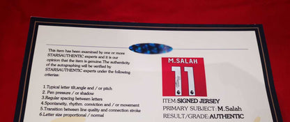 Mo Salah Signed Liverpool 24/25 Home Jersey Shirt - COA - Signature Version