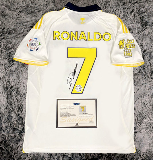 Cristiano Ronaldo Signed Al Nassr 25/26 Third Jersey Shirt - COA - Signature Version