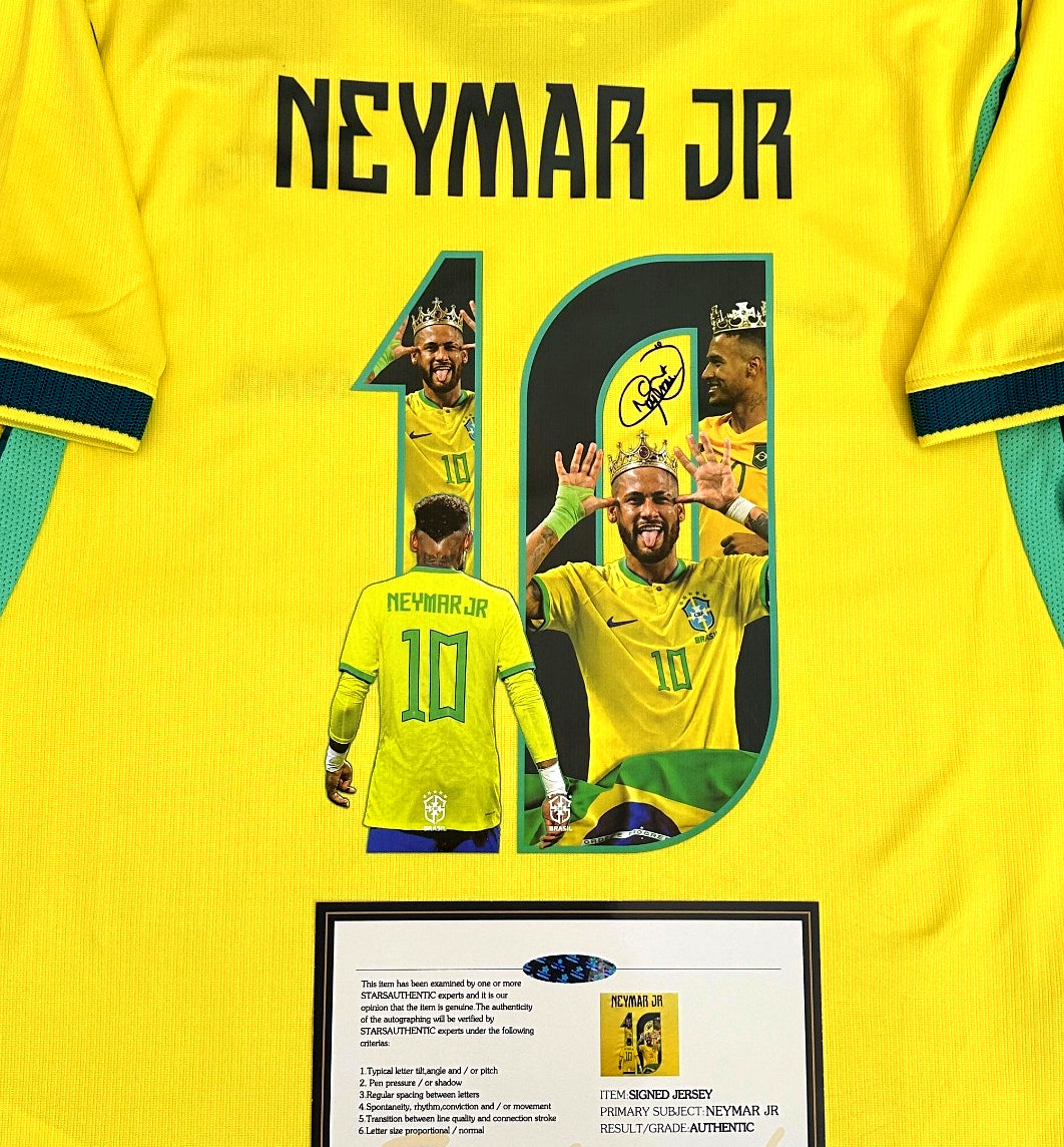 Neymar Jr Signed Brazil 2026/27 Retirement Jersey Shirt - COA - Signature Version