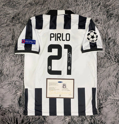 Andres Pirlo Signed Juventus 09/10 Jersey Shirt - COA - Signature Version