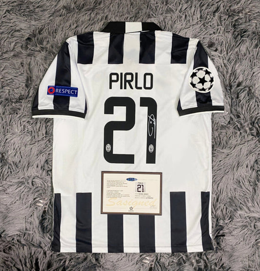 Andres Pirlo Signed Juventus 09/10 Jersey Shirt - COA - Signature Version