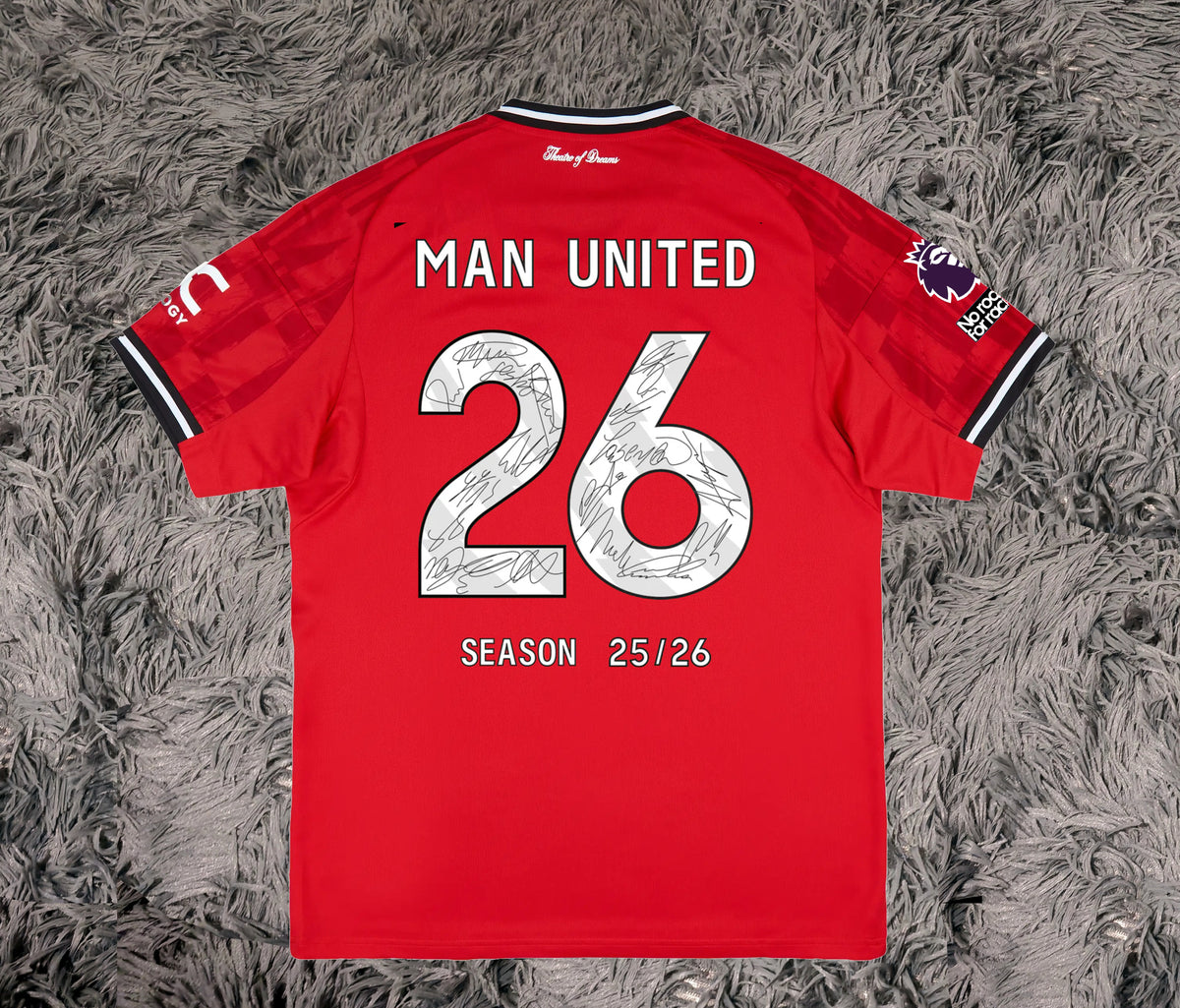 Man United Full Squad Signed 25/26 Home Jersey Shirt - COA - Signature Version