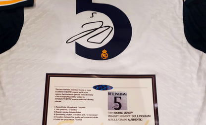 Jude Bellingham Signed Real Madrid Debut 23/24 Home Jersey Shirt - COA - Signature Version