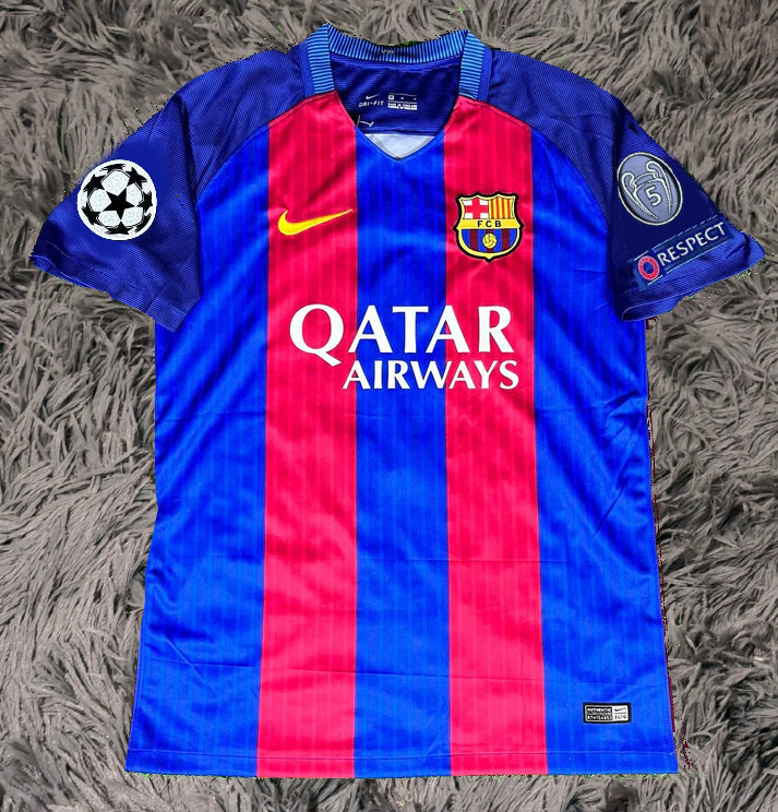 Neymar Jr Signed Barcelona 16/17 Home Jersey Shirt - COA - Signature Version