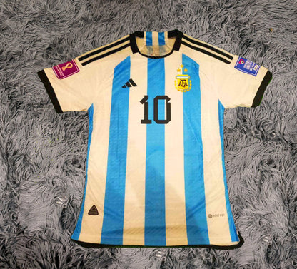 Lionel Messi Signed Argentina 21/22 Home Jersey Shirt - COA - Signature Version